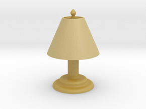 Desk Lamp 1.4" tall. in Tan Fine Detail Plastic