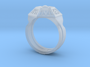 Ring of Royal Grandeur (21mm) in Clear Ultra Fine Detail Plastic