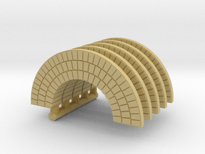 HO Brick Arch x 5 in Tan Fine Detail Plastic