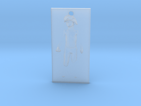 Boy Soldier Panel Pendant in Clear Ultra Fine Detail Plastic