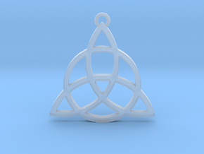 Triquetra in Clear Ultra Fine Detail Plastic