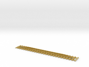 Track 124 mm with guard rails in Tan Fine Detail Plastic