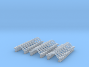 Hand Rail -Set of 30 (1:29 scale) in Clear Ultra Fine Detail Plastic