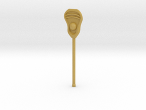 Lacrosse Stick Pendant in Tan Fine Detail Plastic