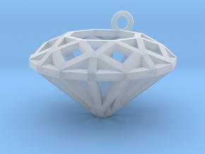 Diamond Charm  in Clear Ultra Fine Detail Plastic