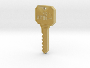 Big Brother Houseguest Key (Personalized Name!) in Tan Fine Detail Plastic