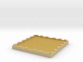 2 inch Miniature Base for Table top Miniatures Sol in Tan Fine Detail Plastic