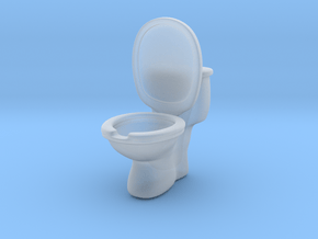 Toilet ashtray(removable tank cover) in Clear Ultra Fine Detail Plastic
