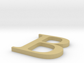 Letter-B in Tan Fine Detail Plastic