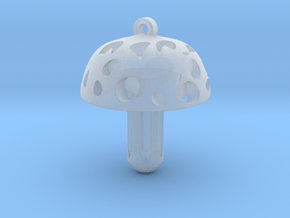 Mushroom Pendant in Clear Ultra Fine Detail Plastic