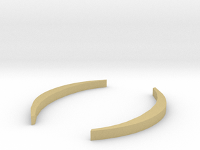 Round Brackets - ( ) in Tan Fine Detail Plastic