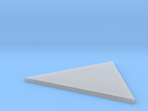 Triangle in Clear Ultra Fine Detail Plastic