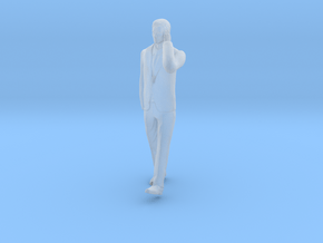 Man Walking 16th in Clear Ultra Fine Detail Plastic