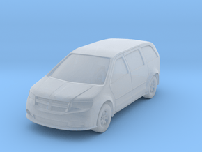 Minivan at 1"=16' Scale in Clear Ultra Fine Detail Plastic