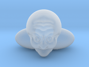 Old Bald Guy Bust in Clear Ultra Fine Detail Plastic