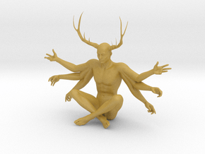 38mm Six Armed Stag in Tan Fine Detail Plastic