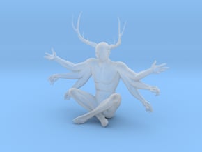 38mm Six Armed Stag in Clear Ultra Fine Detail Plastic
