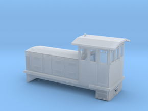 HOn30 Endcab Locomotive ("Phoebe") one p in Clear Ultra Fine Detail Plastic