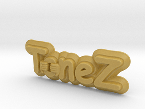 ToneZ Plate - Comic Sans Edition in Tan Fine Detail Plastic