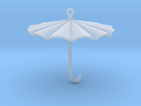 Umbrella Charm in Clear Ultra Fine Detail Plastic