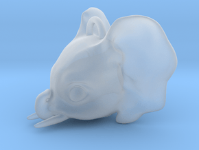 Baby Elephant Pendant in Clear Ultra Fine Detail Plastic