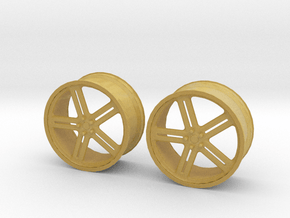 17 Inch Wheel in Tan Fine Detail Plastic
