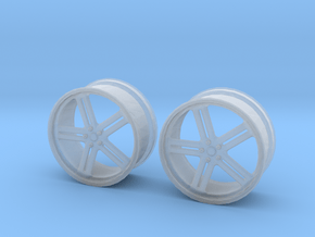 17 Inch Wheel in Clear Ultra Fine Detail Plastic