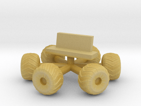 Space 1999 Moonbuggy Wheels and Seats Dinky Scaled in Tan Fine Detail Plastic