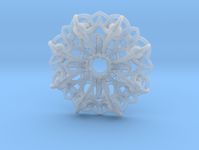 Mandala Flow Pendant in Clear Ultra Fine Detail Plastic
