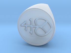 Custom Signet Ring 2 in Clear Ultra Fine Detail Plastic