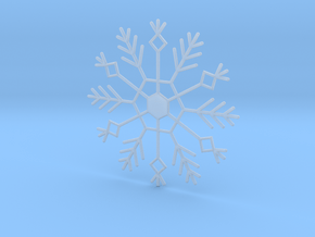 Frozen Snowflake in Clear Ultra Fine Detail Plastic