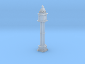 Victorian cast iron clock tower in Clear Ultra Fine Detail Plastic