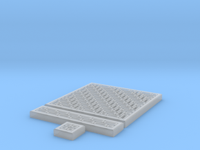 SciFi Tile 16 - HerringBone walkway in Clear Ultra Fine Detail Plastic