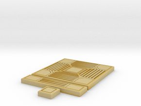 SciFi Tile 14 - 4-way grating in Tan Fine Detail Plastic