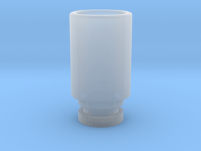 Simplistic 510 driptip in Clear Ultra Fine Detail Plastic