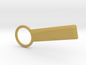 Small Keychain in Tan Fine Detail Plastic