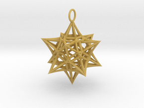 Christmas Bauble 4 in Tan Fine Detail Plastic