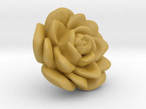 Medium Size Rose  in Tan Fine Detail Plastic