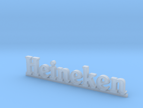 Heineken logo (n-scale) in Clear Ultra Fine Detail Plastic