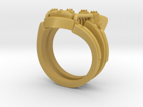 V-Twin Ring (8.5) in Tan Fine Detail Plastic