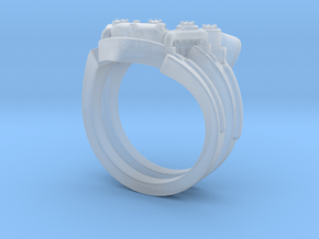 V-Twin Ring (8.5) in Clear Ultra Fine Detail Plastic