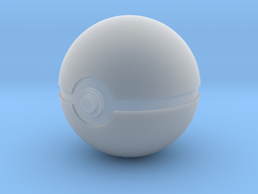 Original Poké Ball 8cm in diameter. in Clear Ultra Fine Detail Plastic