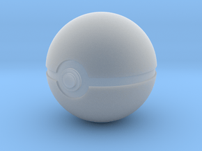 Pokeball 4cm in diameter. in Clear Ultra Fine Detail Plastic