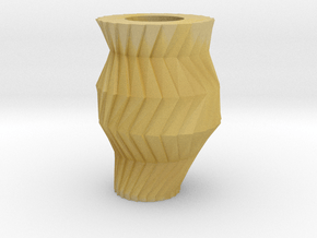 Gear Vase in Tan Fine Detail Plastic