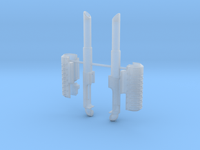 Extended Smoke Stacks MP-10 in Clear Ultra Fine Detail Plastic