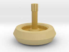 Spinning Top in Tan Fine Detail Plastic