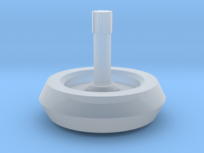 Spinning Top in Clear Ultra Fine Detail Plastic