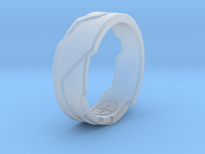GD Ring (US Size - 7 1/4) in Clear Ultra Fine Detail Plastic