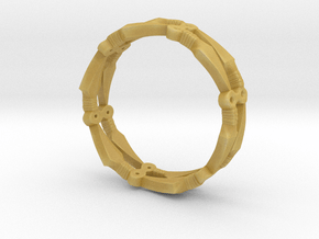 Kunai Ring - EU Size 57 in Tan Fine Detail Plastic