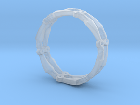 Kunai Ring - EU Size 57 in Clear Ultra Fine Detail Plastic